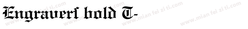 Engravers bold T字体转换